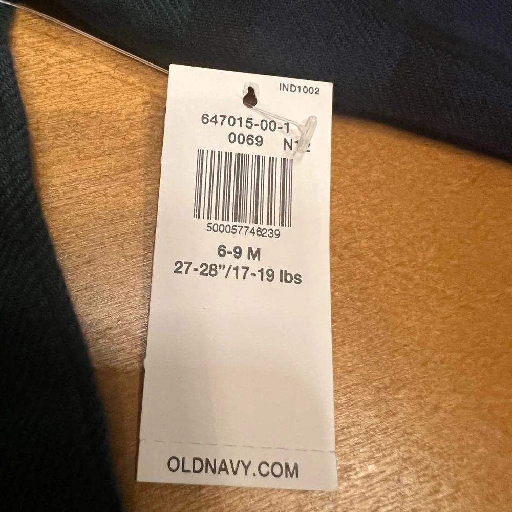 BOGO FREE: NWT TWO Old Navy Plaid Baby Rompers 6-9 Months - Picture 12 of 13